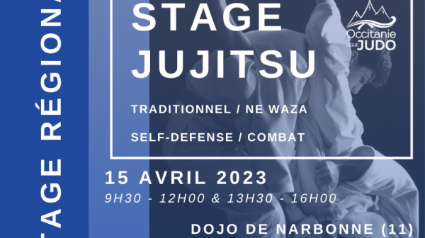 Stage Régional Jujitsu & Ne Waza - Narbonne 15 Avril 2023